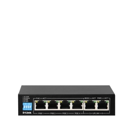 250M 6 Cổng 10/100 Switch 4 Cổng PoE + 2 Cổng Uplink D-Link DES-F1006P-E