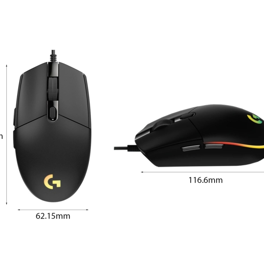 Chuột Logitech G102 LightSync Black