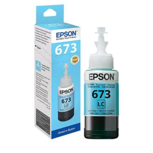 Mực in Epson 673 Light Cyan Ink Cartridge (T673500)
